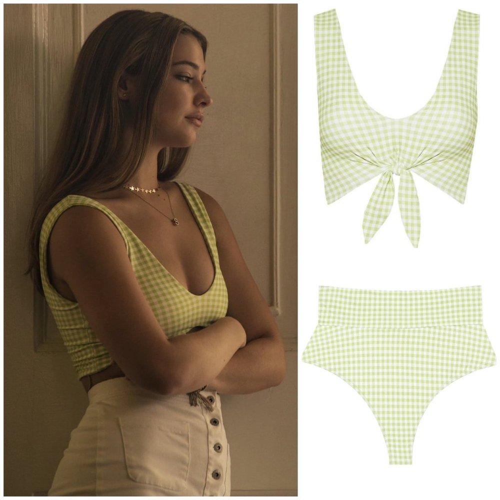 Montce Vert Gingham Bikini Top & Bottom